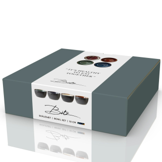 Set of 4 pieces of Bitz Black mix bowls 10 cm - 6