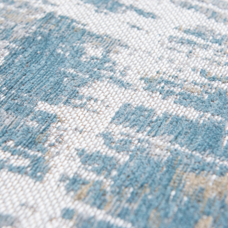  Louis de Poortere Atlantic Streaks long island blue round rug - 7