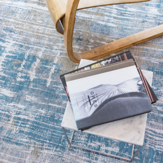  Louis de Poortere Atlantic Streaks long island blue round rug - 5