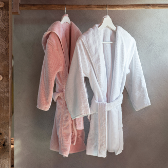  Graccioza Bee Waffle Baby Blue children's bathrobe, 3-4 years old - 3