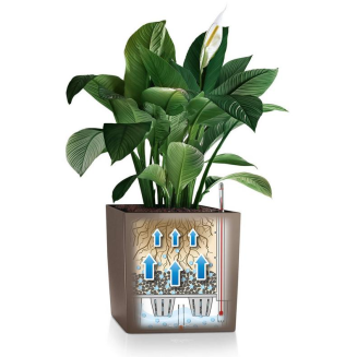 Donica Lechuza Cube Premium 30 | 40 | 50 czarny połysk - 5