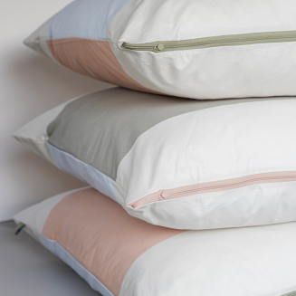 Pościel Mette Ditmer COLORE Light Blue & Powder Peach 140×220 cm - 5