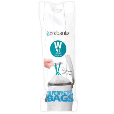  Brabantia PerfectFit Bags garbage bags, size W, 5l, 20 pcs