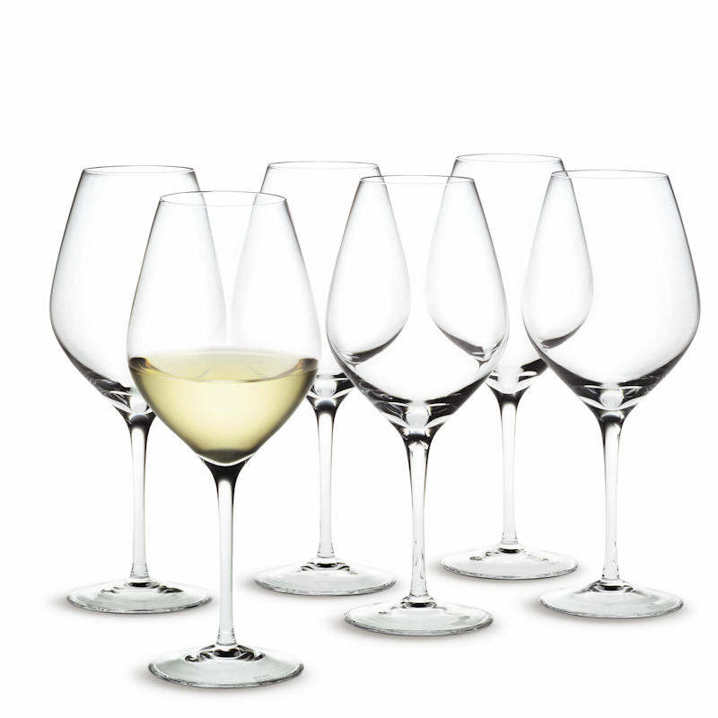  Holmegaard Cabernet white wine glasses - 6 pcs