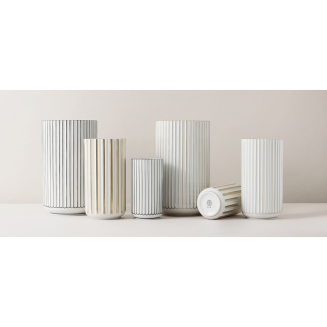  Lyngby vase 20 cm white and gold - 5