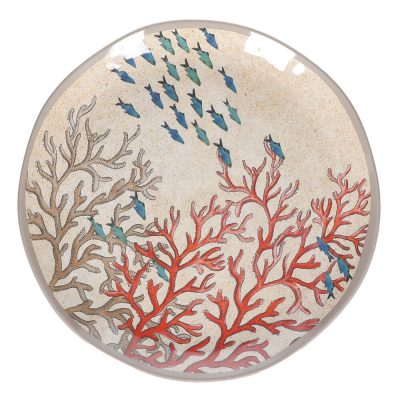  Rose&Tulipani | Set of 2 Sea Life melamine dinner plates - 27 cm