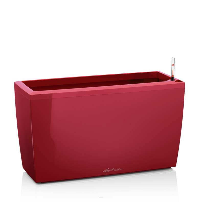  Lechuza Cararo Premium planter, red gloss