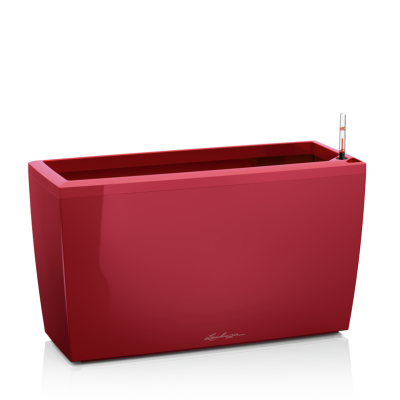  Lechuza Cararo Premium planter, red gloss