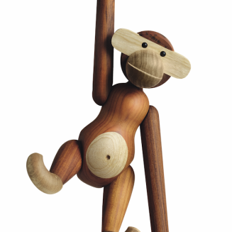  Wooden figurine Kay Bojesen Monkey, teak and oak, large - 4