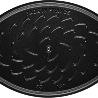  Staub oval cast iron fish roaster - 2.8 ltr, Marine - 2