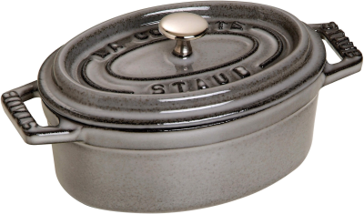  Staub oval cast iron mini pot - 250 ml, graphite