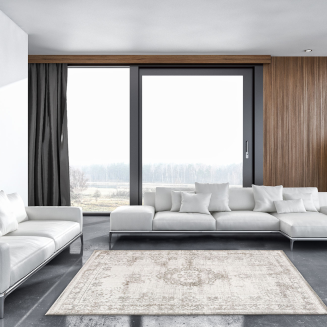  Louis de Poortere Fading World Medallion salt & pepper rug - 8