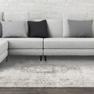  Louis de Poortere Fading World Medallion salt & pepper rug - 7