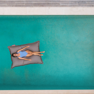 Fatboy Floatzac Gray Taupe floating pouffe 180x134 cm - 12