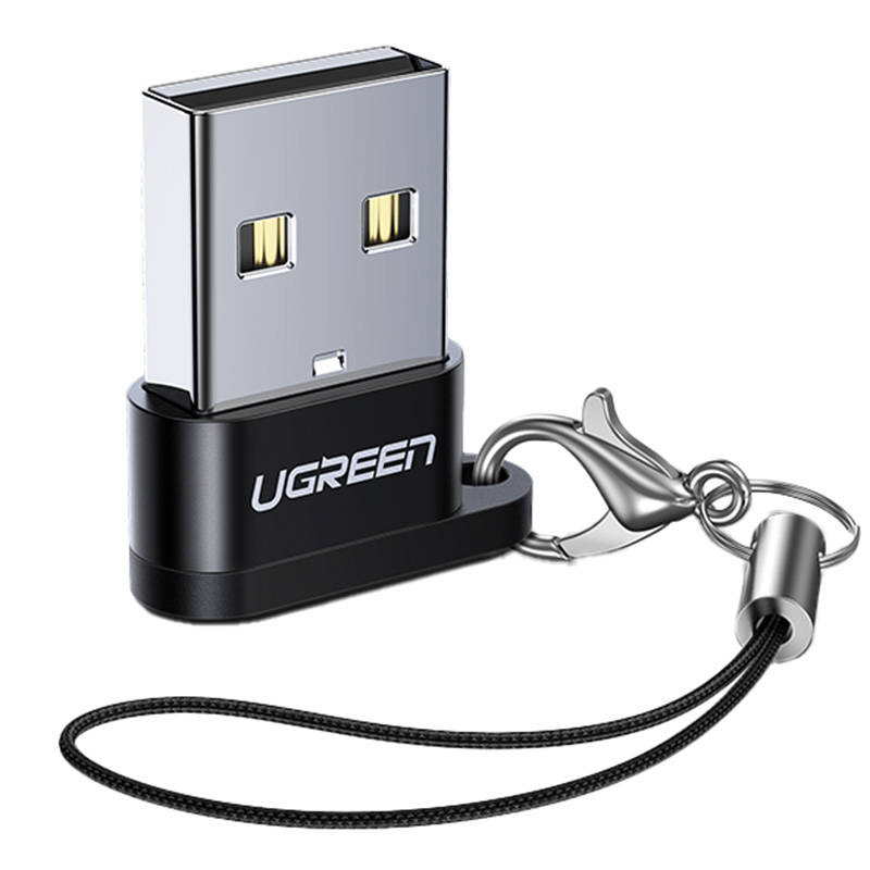 Adapter UGREEN US280 USB-C-USB-A 2.0 (czarny)