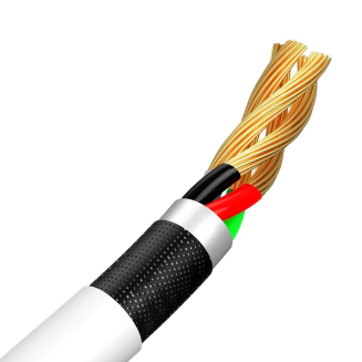 Kabel micro USB do USB Baseus Simple Wisdom, 2.1A, 1.5m (biały) 2szt. - 4