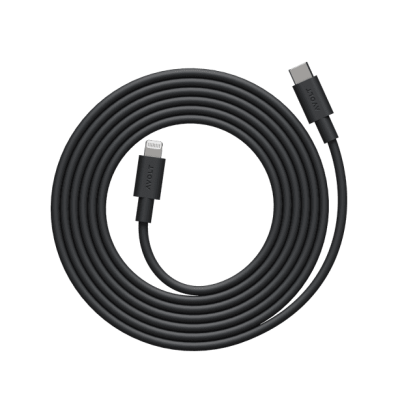 Kabel Avolt 1 USB C do ładowania Lightning (MFi) 2 m czarny