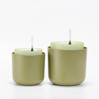 PLASTIA TOLITA Donica samonawadniająca okrągła 19 cm zielony - 3