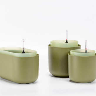 PLASTIA TOLITA Donica samonawadniająca okrągła 19 cm zielony - 4