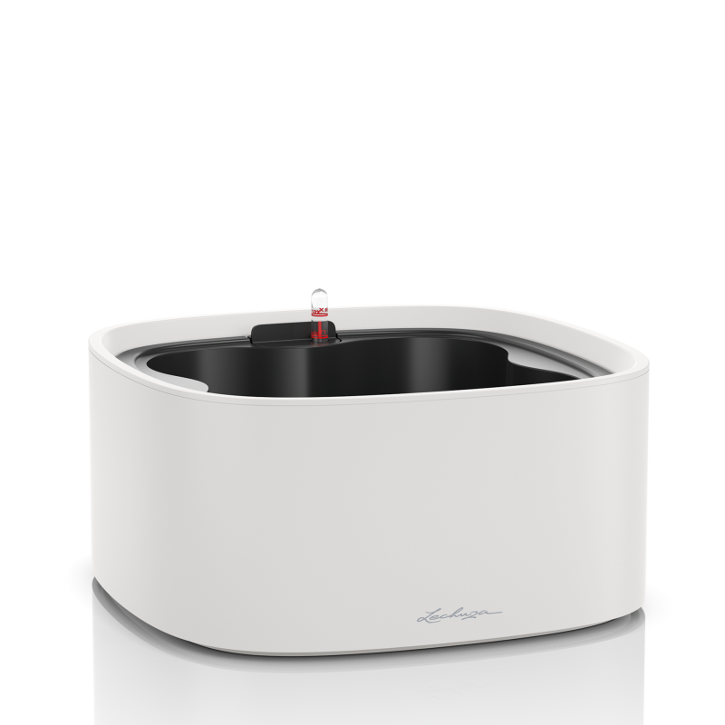  Lechuza Pila Color plant bowl, light gray