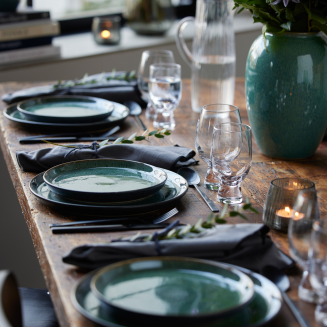 Talerz Bitz Gastro Black Green 21 cm - 5