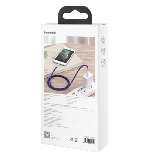 Kabel USB do Lightning Baseus Cafule, 2.4A, 1m (fioletowy) - 6