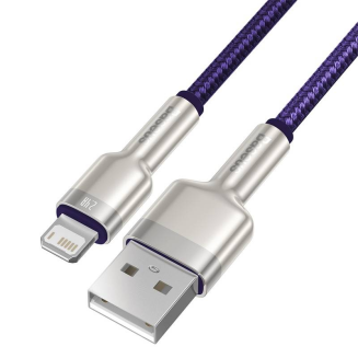 Kabel USB do Lightning Baseus Cafule, 2.4A, 1m (fioletowy) - 2
