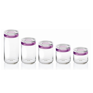  Glass kitchen container 1500ml Guzzini Latina white - 2