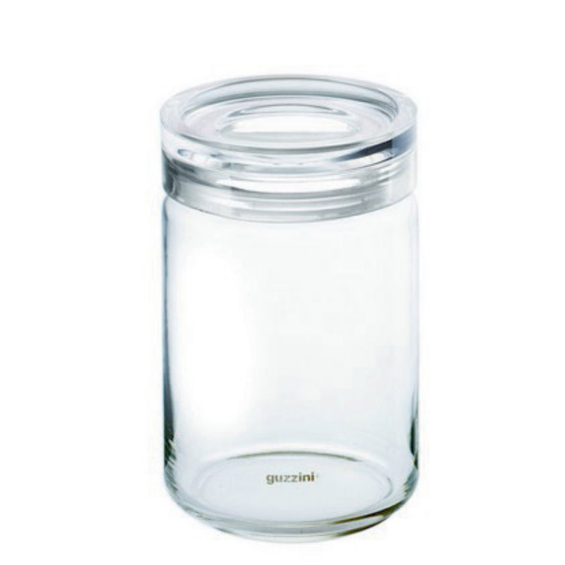  Glass kitchen container 1500ml Guzzini Latina white