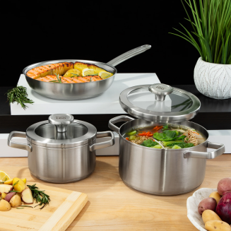 BergHOFF | Garnek z pokrywką Graphite stal nierdzewna z recykling 24 cm - 4