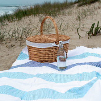  Bricini Crete Navy beach towel 90x180 cm - 3