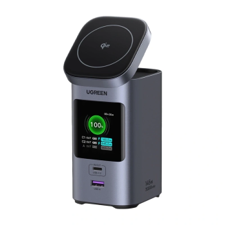 Ładowarka indukcyjna 2w1 / Powerbank Ugreen Nexode 20000mAh, 145W, Qi2, 2x USB-C, USB - 2