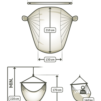  La Siesta Domingo toucan kingsize hammock chair - 5