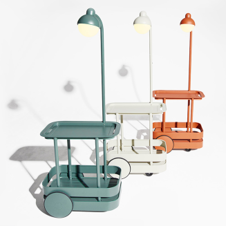  Fatboy Jolly Trolley Light Gray bar table - 8