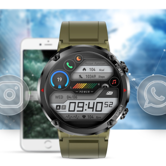 Smartwatch Gravity GT21-7 + Czarny Pasek Silikonowy - 15