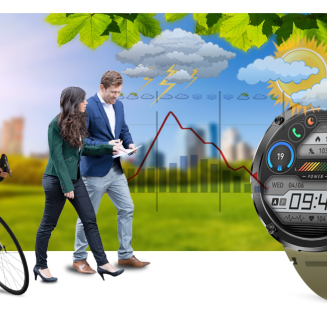 Smartwatch Gravity GT21-7 + Czarny Pasek Silikonowy - 20