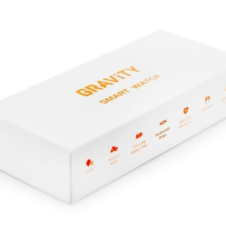 Smartwatch Gravity GT21-7 + Czarny Pasek Silikonowy - 25