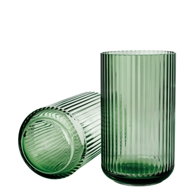  Lyngby vase 20 cm transparent green