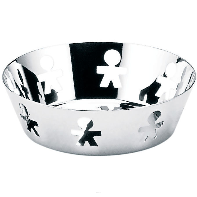  Alessi Girotondo basket 18 cm silver