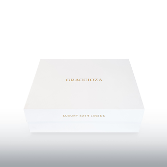 Szlafrok z kapturem Graccioza Bee Waffle White - 2