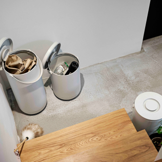  Zone Denmark Circular Waste Bin 22+12l Warm Grey - 3