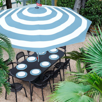 Parasol słoneczny Fatboy Stripesol Wave Blue ø 350 cm - 10