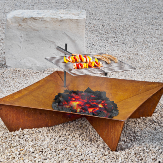  Keilbach Fluxus garden fireplace with grill - 4