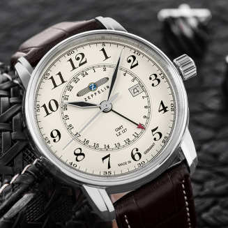 Zegarek Męski ZEPPELIN LZ127 Graf Zeppelin GMT 7642-5 + BOX - 4