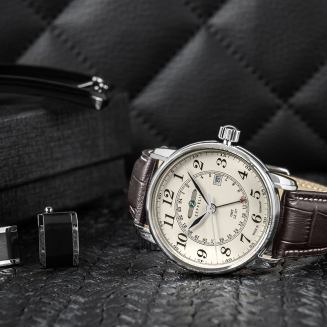 Zegarek Męski ZEPPELIN LZ127 Graf Zeppelin GMT 7642-5 + BOX - 5