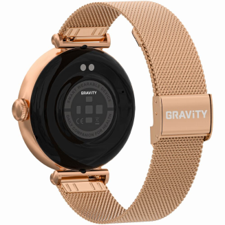 Smartwatch Gravity Różowe Złoto Czarny 2 Paski GT26-3 - 9