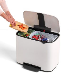  Brabantia Bo waste bin 23+11l white - 3