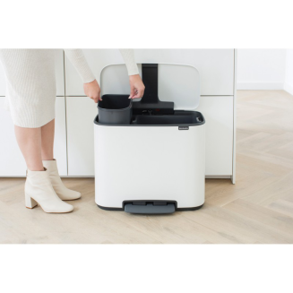  Brabantia Bo waste bin 23+11l white - 5