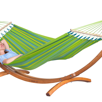  La Siesta Maera Eucaliptus single hammock stand - 5