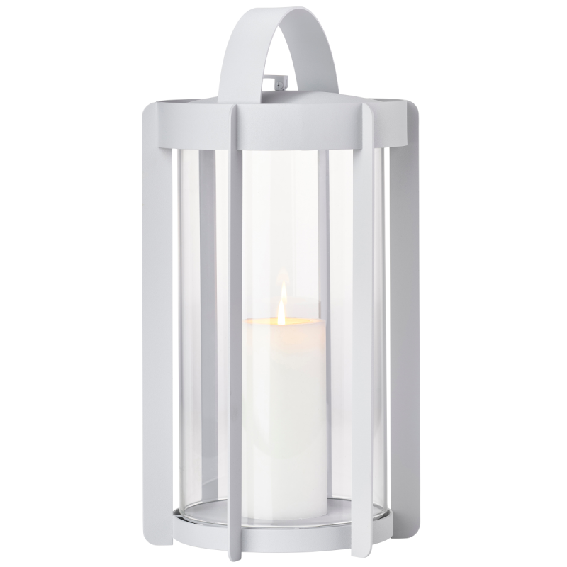Candle lantern Zone Denmark Firefly Soft Grey 35 cm
